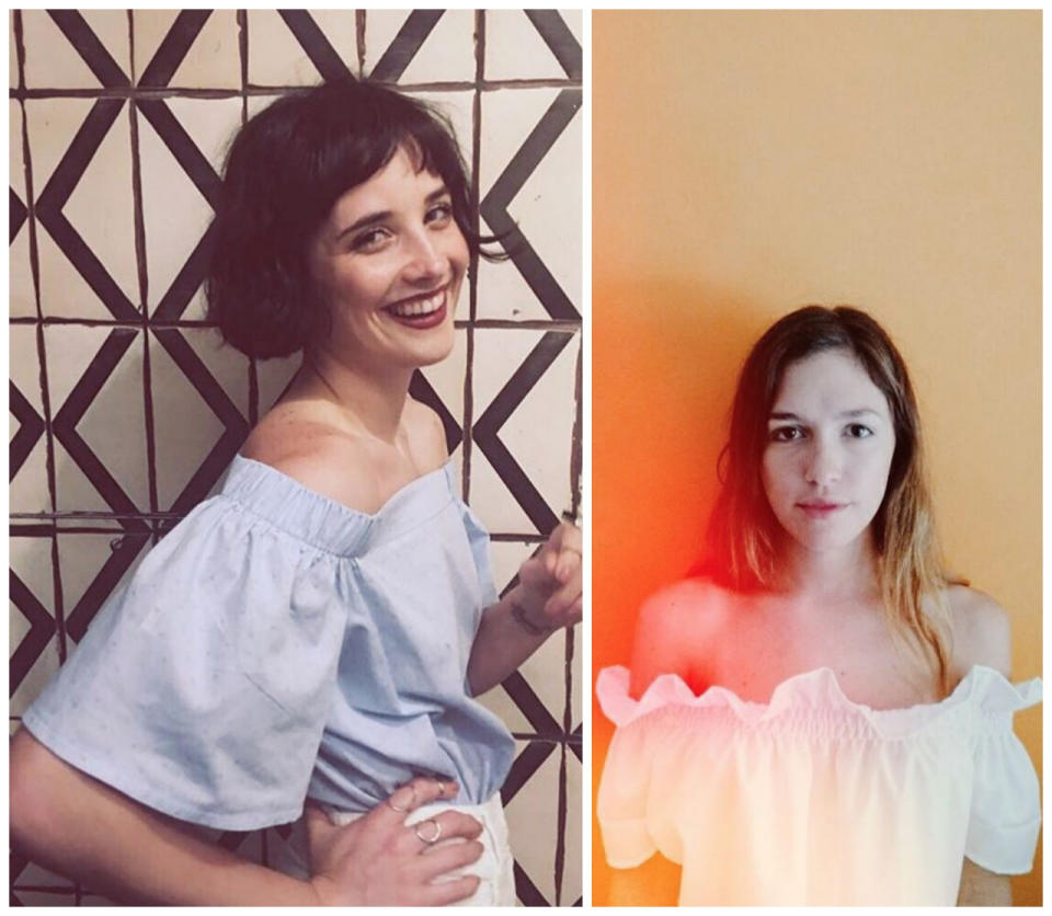 Blusa o top sin hombros. Esta prenda, de estilo romántico, ¡va a arder esta primavera! Las actrices, Florencia Torrente y Candela Vetrano, ya tienen las suyas. ¡Fresca y súper femenina! - Fotos: Instagram.com/ftorrente / Instagram.com/candelivetrano