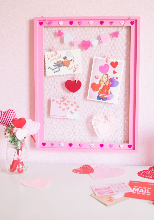 pink, heart, room, paper,