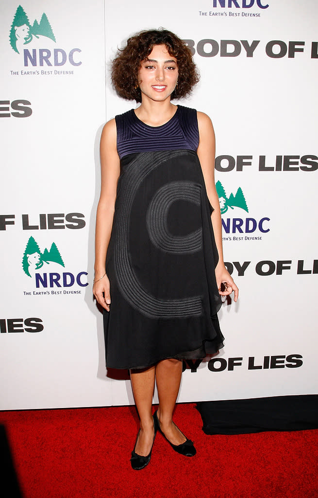 Body of Lies 2008 NY Premiere Golshifteh Farahani