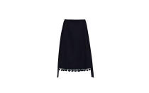 <p>This almost-blacknavy-blue skirt is the definition of coy with its pom-pom hem. Its perfect with <a rel="nofollow noopener" href="https://www.amazon.com/Escala-Crochet-White-Navy-EU41/dp/B00PEUTWNC/ref=sr_1_45?s=apparel&ie=UTF8&qid=1474061982&sr=1-45&nodeID=7141123011&keywords=lace-up+espadrille" target="_blank" data-ylk="slk:ankle-laced espadrilles;elm:context_link;itc:0;sec:content-canvas" class="link ">ankle-laced espadrilles</a> and a ruffle-detailed top.</p><p><strong>To buy:</strong> $70, <a rel="nofollow noopener" href="http://www.zara.com/us/en/woman/skirts/midi/wrap-skirt-c498016p3649363.html" target="_blank" data-ylk="slk:zara.com;elm:context_link;itc:0;sec:content-canvas" class="link ">zara.com</a></p>