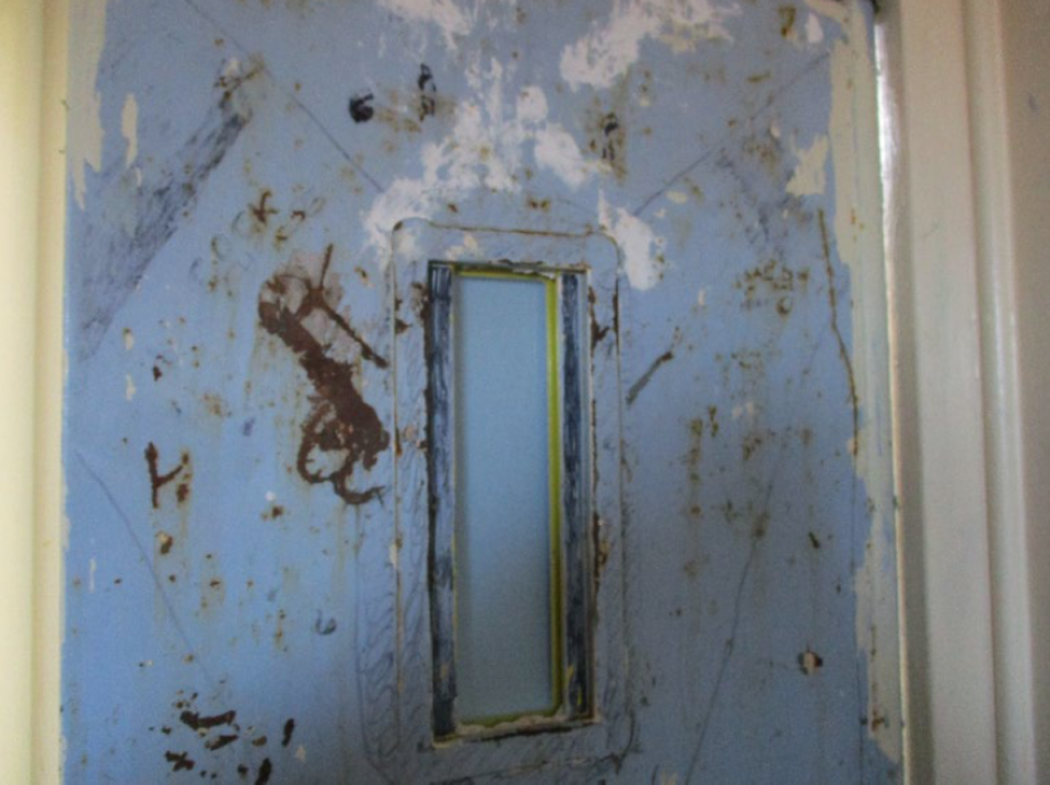 Cells were often covered in marks and graffiti (HM Prisons Inspectorate)