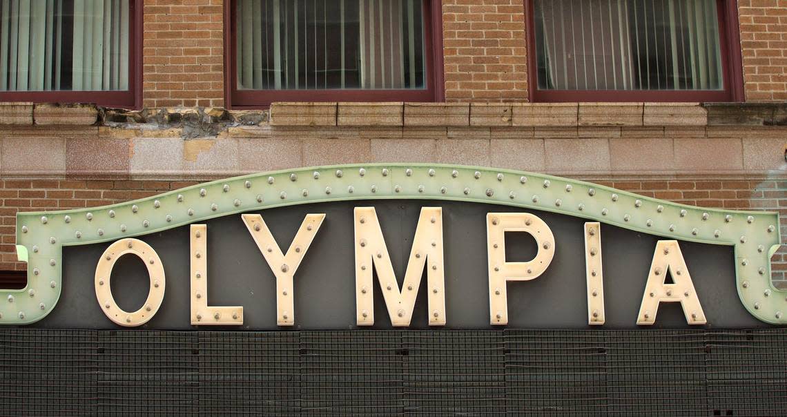 Chunks of the Olympia Theater’s facade have broken off of the building in downtown Miami.