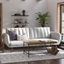 <p>Opt for an affordable option, that doesn't skimp on quality. The <span>Novogratz Brittany Sofa Futon</span> ($324) is both stylish and a great price. The popular couch comes in over 10 color choices ranging from blue and orange, to gray and white. Plus, it turns into a futon for an extra sleeping space, so we're sold.</p>