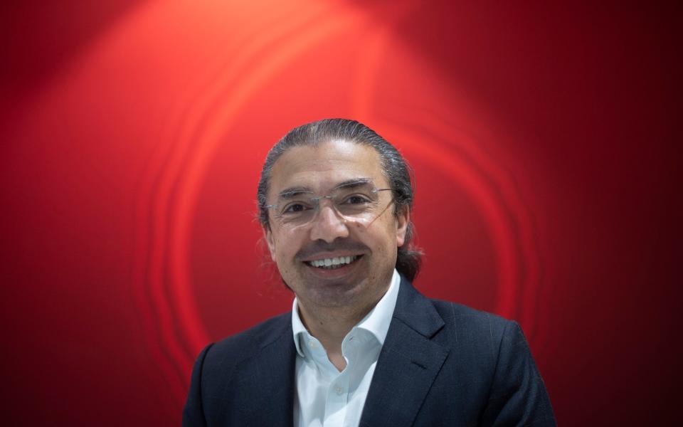 Ahmed Essam chief executive of Vodafone UK. - Eddie Mulholland