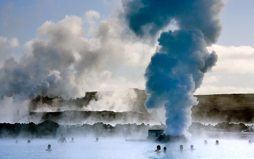Iceland's Blue Lagoon is a stone's throw away from Keflavik Airport - This content is subject to copyright.