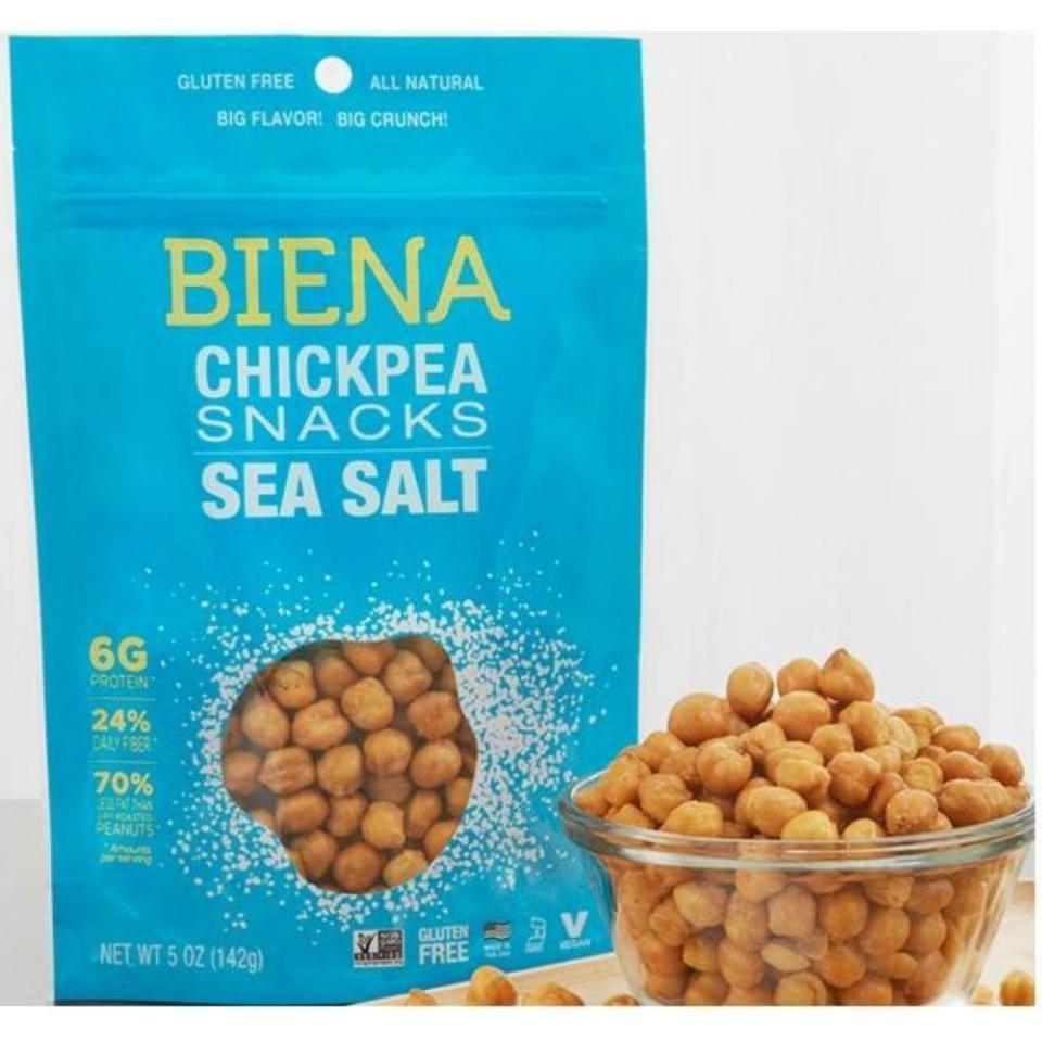 Biena Roasted Chickpea Snacks, Sea Salt