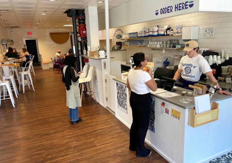 Purple Bowl turned to its loyal and diverse customer base to fight a relocation threat after Longfellow Real Estate Partners bought the building at 306 W. Franklin St. in Chapel Hill.