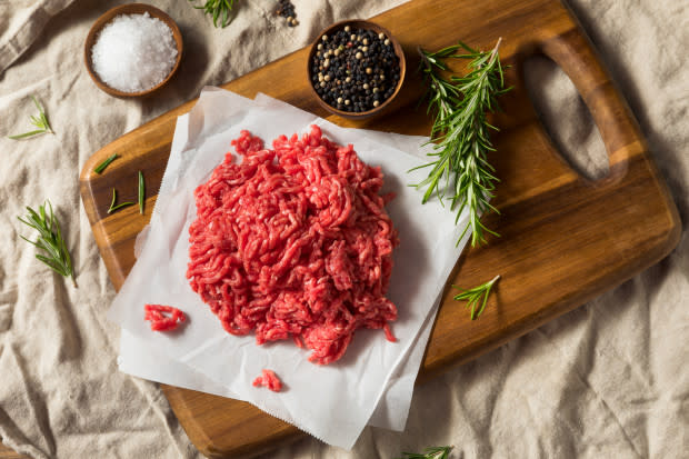 <p><a href="https://www.gettyimages.com/detail/photo/raw-organic-red-ground-minced-beef-royalty-free-image/1179657933?phrase=ground+beef+lean&adppopup=true" rel="nofollow noopener" target="_blank" data-ylk="slk:bhofack2/Getty Images;elm:context_link;itc:0;sec:content-canvas" class="link ">bhofack2/Getty Images</a></p>