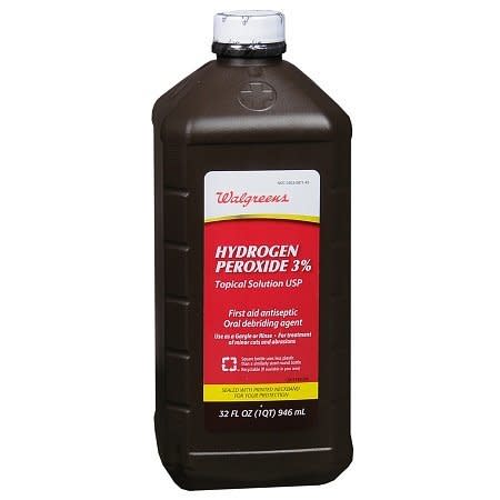 $2, <a href="http://www.walgreens.com/store/c/walgreens-hydrogen-peroxide-3-topical-solution-usp/ID=prod6056573-product?ext=gooMedicines_ampersand_Treatments_PLA_Hydrogen_Peroxide_prod6056573_pla&adtype={adtype}&kpid=prod6056573&sst=499141e4-277a-fe89-cb6d-0000055c35ea" target="_blank">walgreens.com</a>