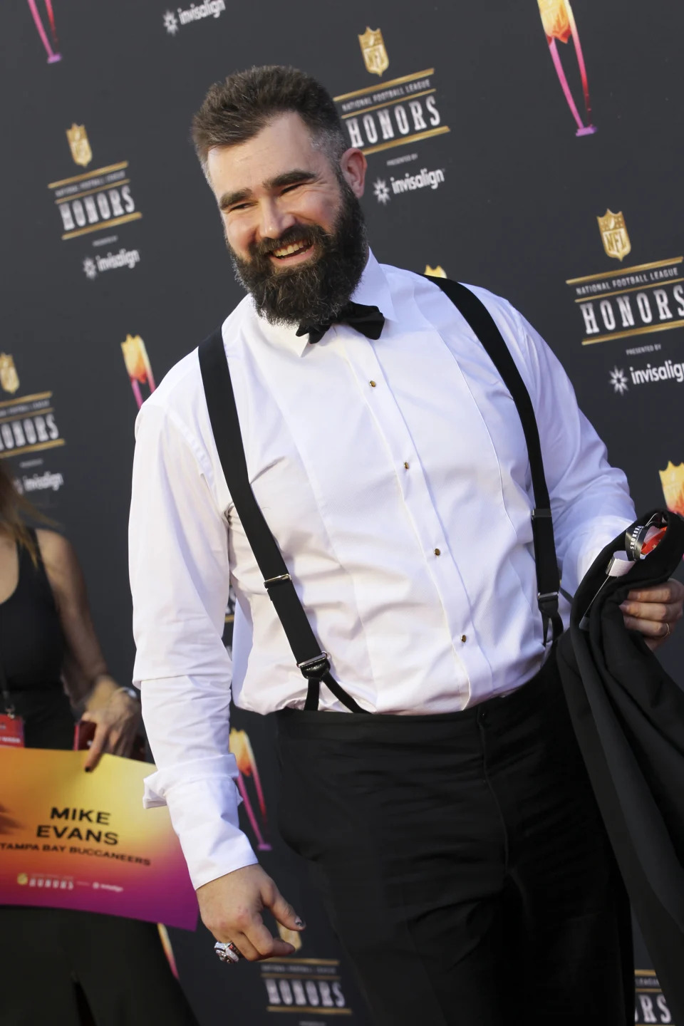 Jason Kelce at the 11th Annual NFL Honors presented by Invisalign held at YouTube Theater on February 10, 2022 in Los Angeles, California.