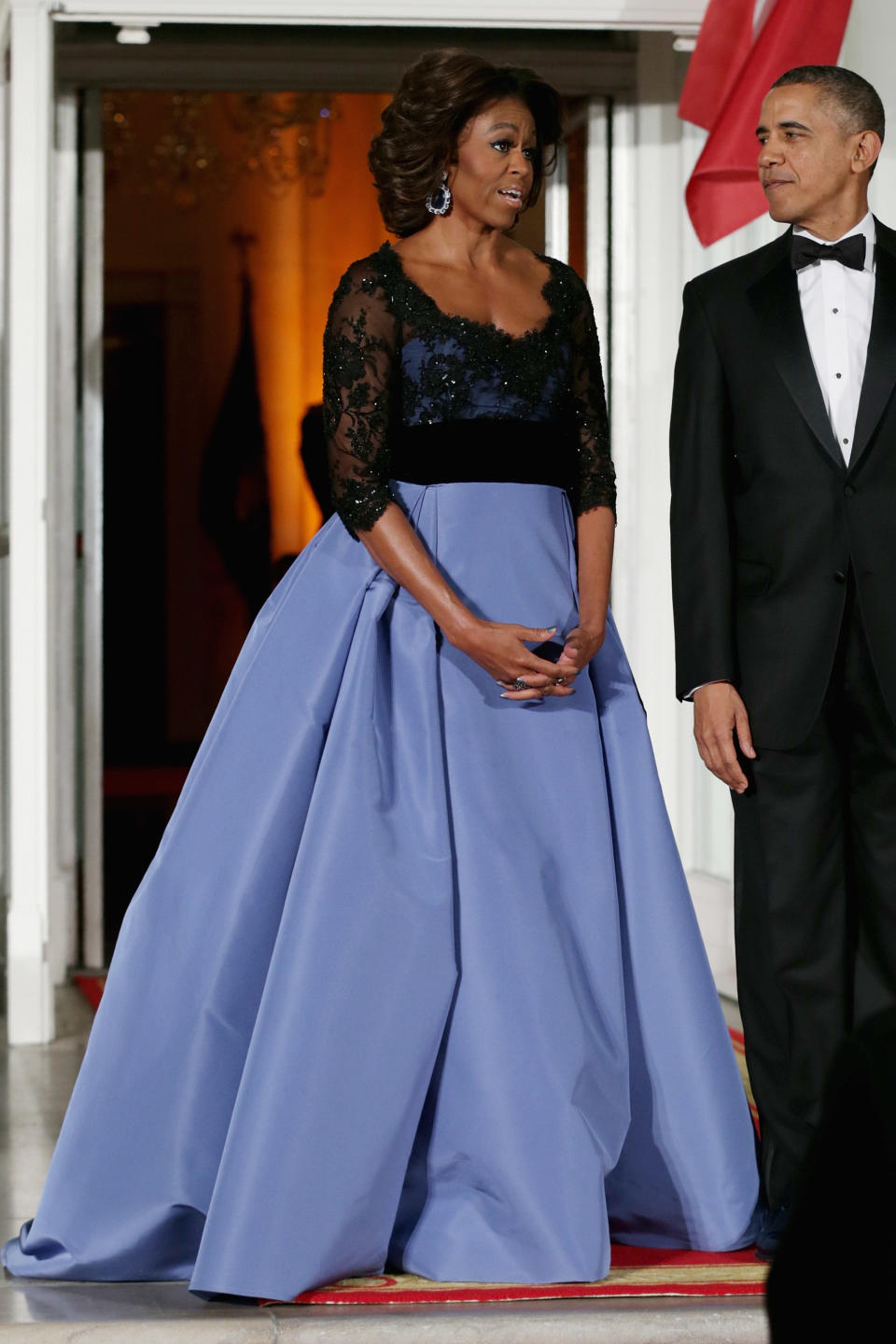 Michelle Obama bei einem State Dinner am 11. Februar 2014