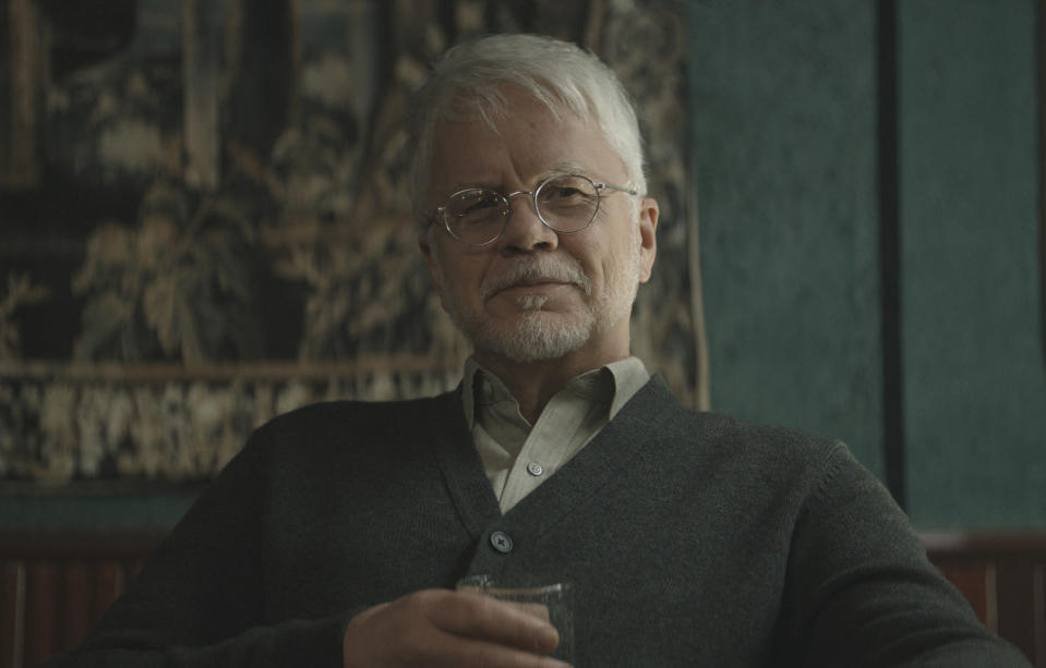 This image released by Apple TV+ shows Tim Robbins in a scene from "Silo," premiering May 5. (Apple TV+ via AP)