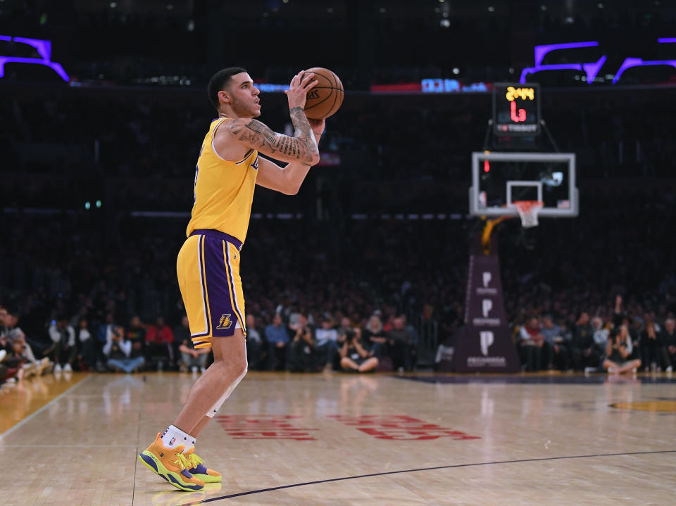 Lonzo Ball should continue to see increased usage with Rajon Rondo hurt. (Getty Images)