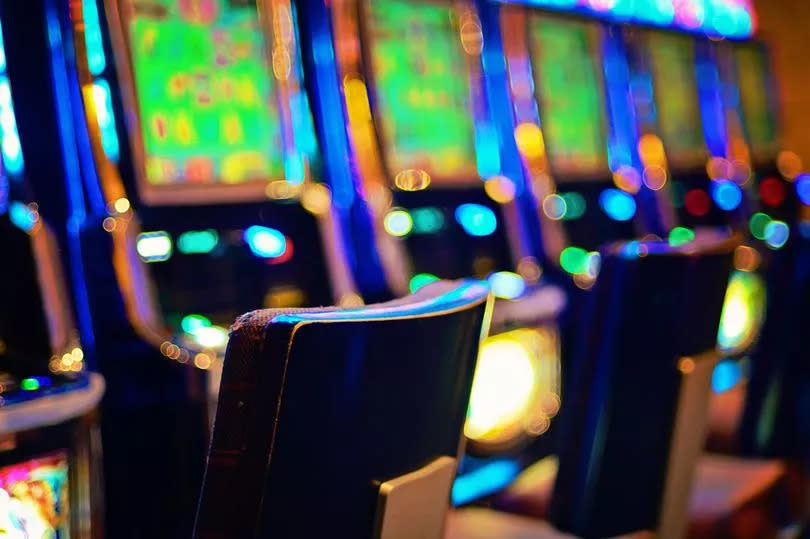 Stock image of a row of slot machines