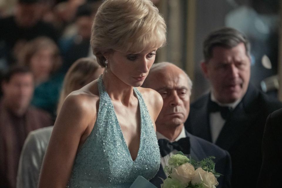 Elizabeth Debicki as Diana in The Crown (Keith Bernstein/Netflix/PA) (PA Media)