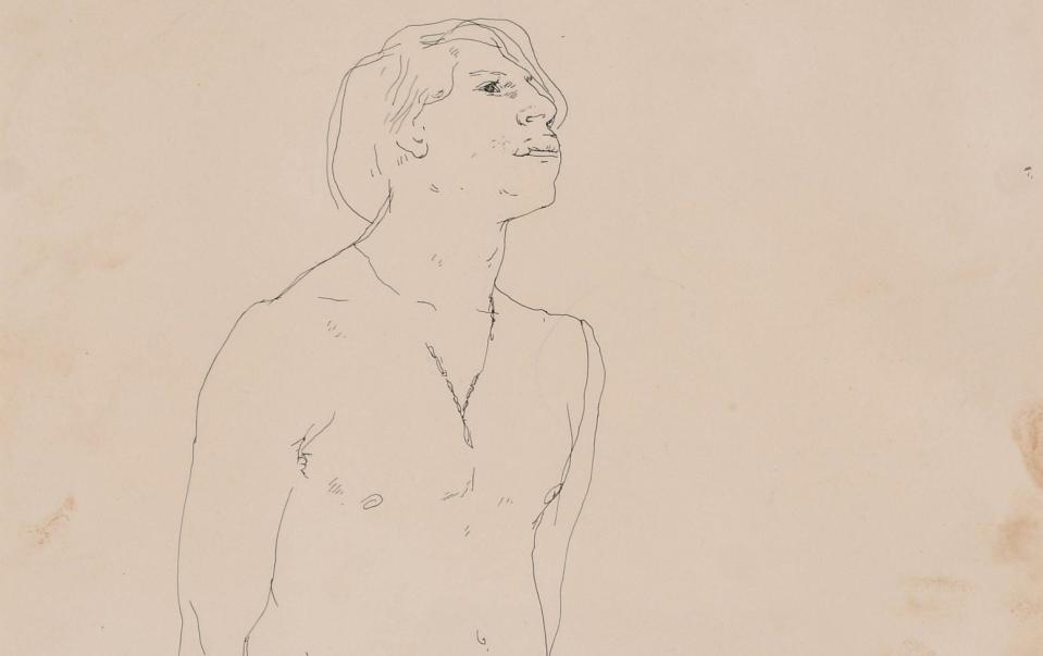 Section of the sketch which is expected to sell for around £40,000