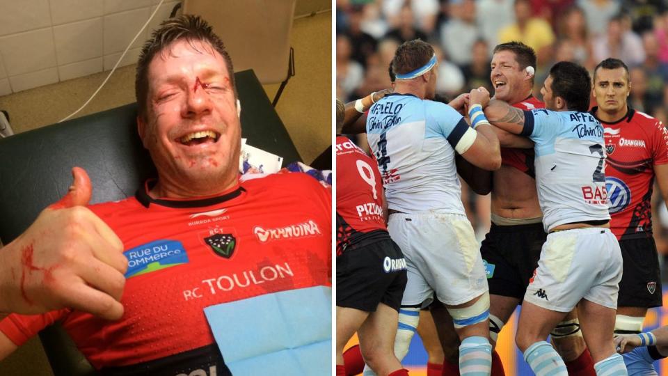 Former Springbok lock Bakkies Botha spoke of his time at Toulon as the Top 14 club celebrated their first inductees into their Hall of Fame. Credit: Alamy
