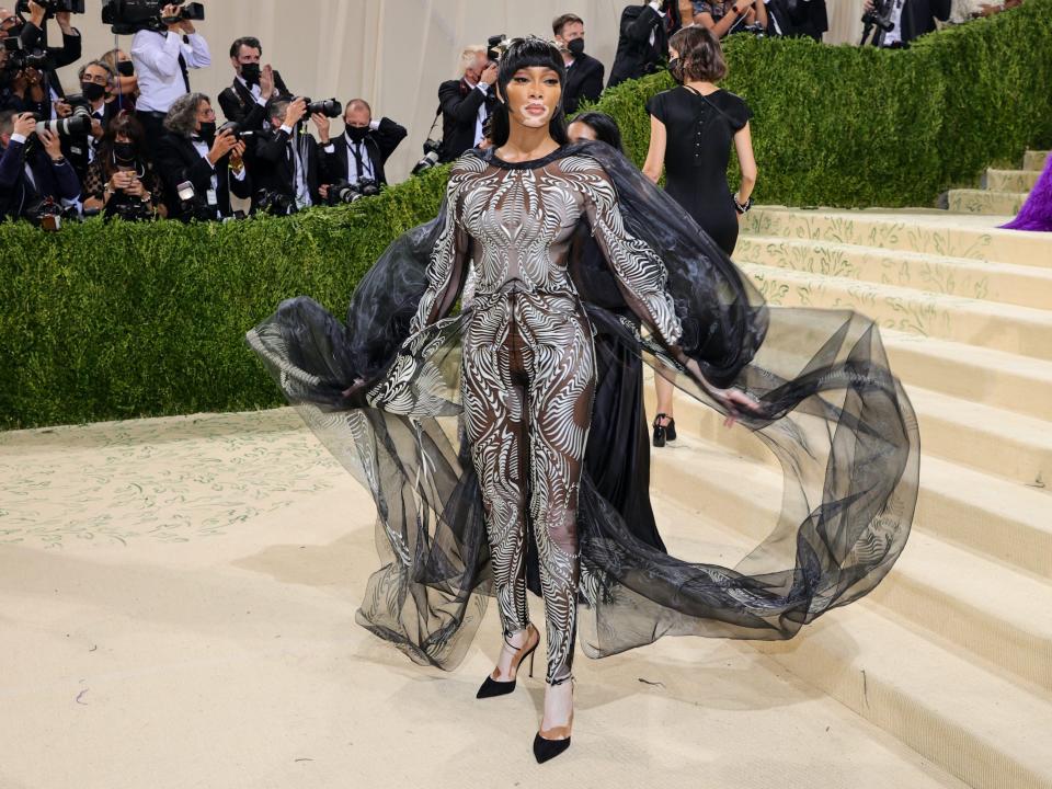 Winnie Harlow at the 2021 Met Gala.