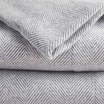 5) Organic Flannel Herringbone Sheet Set