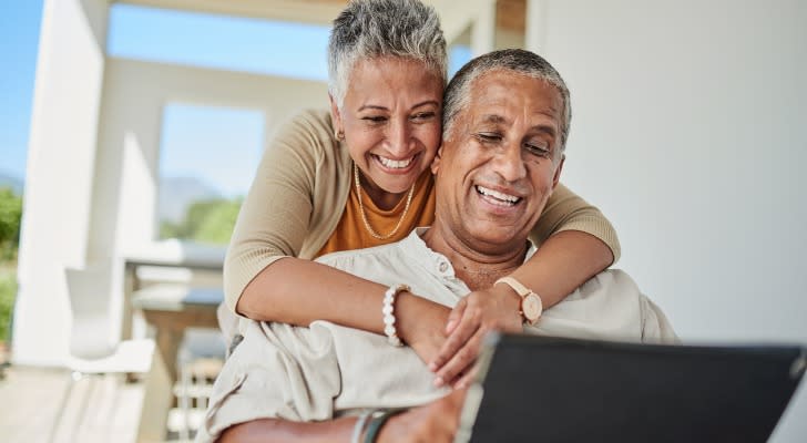 Senior couple happy with how their 401(k) has grown