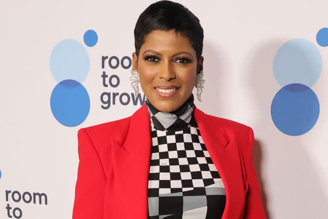 <p>Michael Loccisano/Getty </p> Tamron Hall in October 2023