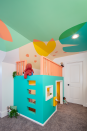 <p>Complete with a mailbox, front window and open-air rooftop, this play house can be anything your child dreams it to be. </p><p>"I love designing little houses," says designer Anne Gillyard. "They add an element of magic to the whole room and invite so much imaginative play, which can be combined with physical, gross motor play or give kids a quiet place to read depending on how we design the space."</p>
