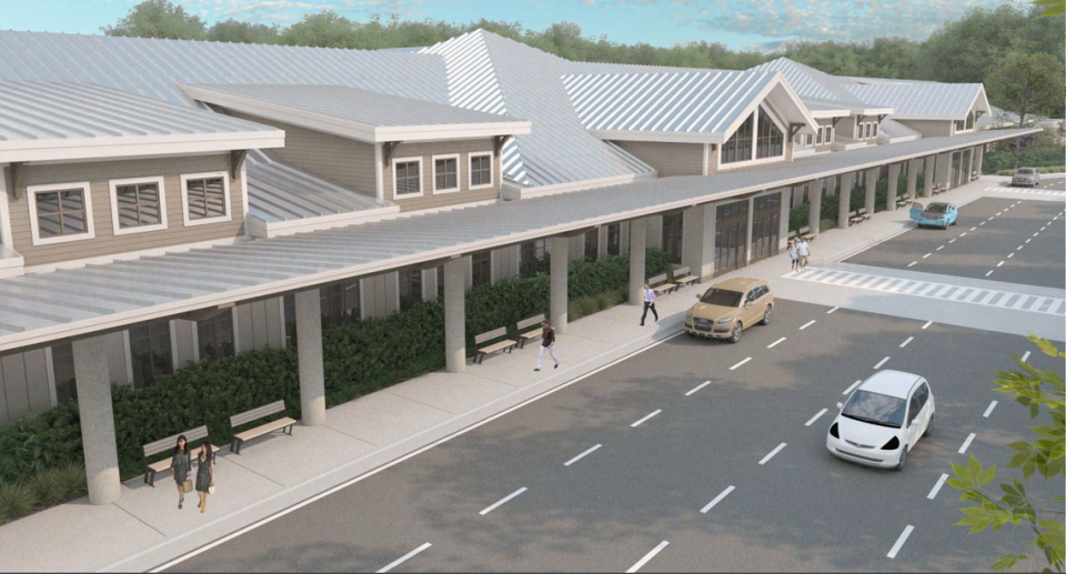 One of the new Hilton Head Airport terminal expansion renderings.