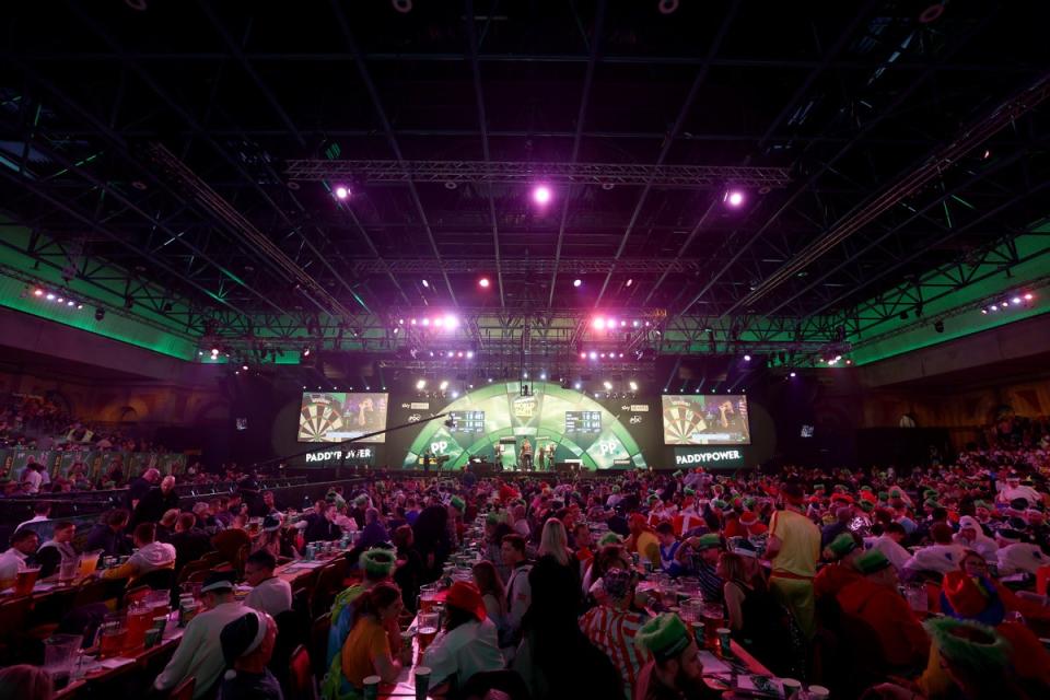 The opening night of the World Darts Championship at Ally Pally (Getty)