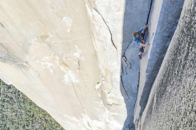 Cavan Images / Getty Images Climber leading The Nose, a route on El Capitan.