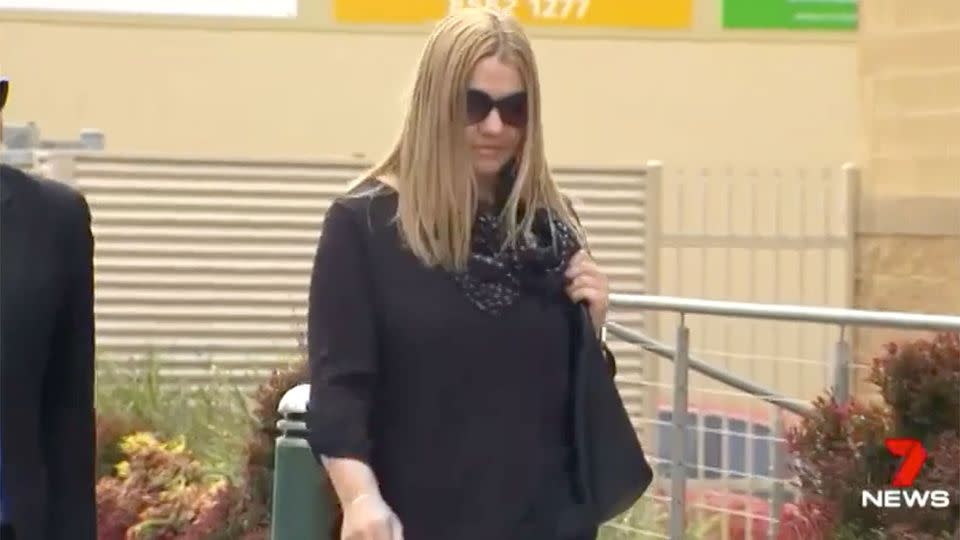 Sharon Anne Stretton is accused of smuggling prohibited goods into the low security prison. Source: 7 News