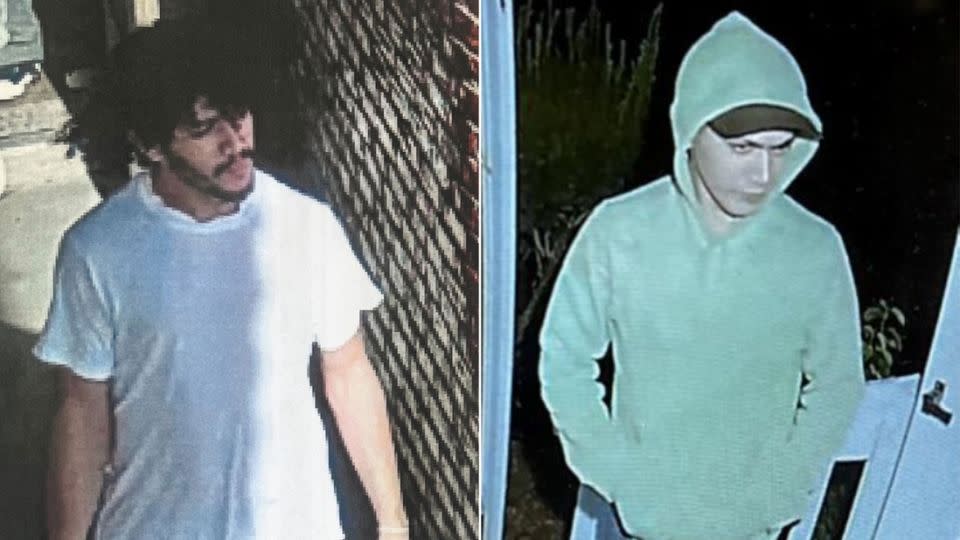Danelo Cavalcante is seen, left, prior to his escape, when he still had facial hair. On Sunday, authorities released a new image of the fugitive, right, showing him clean-shaven and wearing a green hooded sweatshirt. - Chester County District Attorney/PA State Police