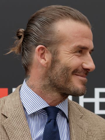 Eduardo Parra/WireImage David Beckham attends the 'Biotherm Homme' photocall on June 20, 2017, in Madrid, Spain.