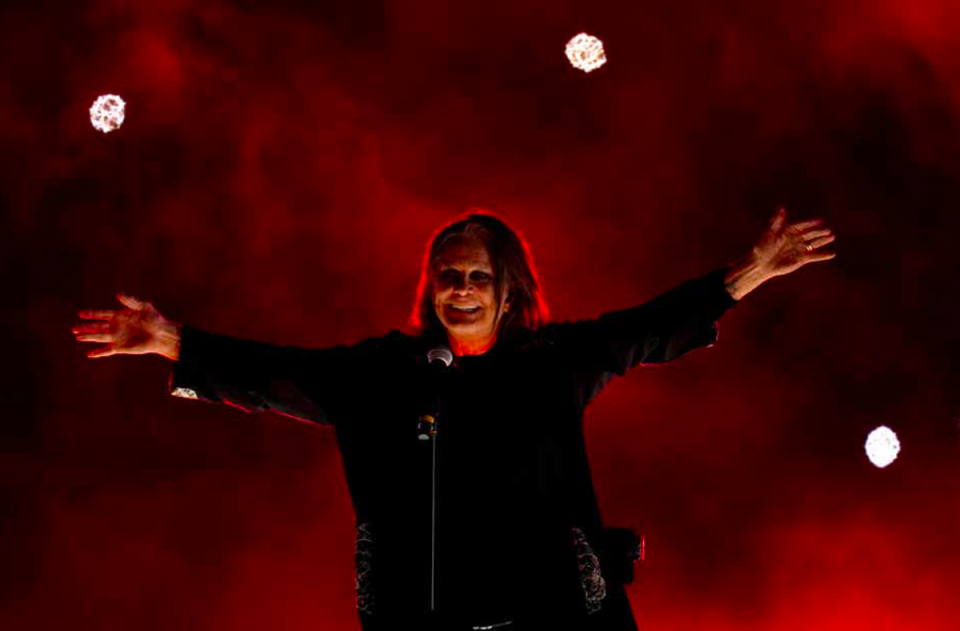 Ozzy Osbourne at the Commonwealth Games. (PA Wire)