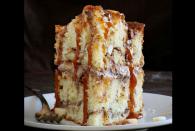 <p>If brunch is all about decadence, then this cake fits right in. Beautiful ripe apples give a light sweetness to this cake, which is counterbalanced with warming spices and plenty of caramel.<br><br><a href="http://www.thedailymeal.com/recipes/caramel-apple-cinnamon-cake-recipe" rel="nofollow noopener" target="_blank" data-ylk="slk:For the Caramel Apple Cinnamon Cake recipe, click here.;elm:context_link;itc:0;sec:content-canvas" class="link "><b>For the Caramel Apple Cinnamon Cake recipe, click here.</b></a></p>