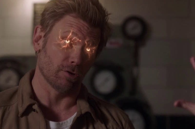Mark Pellegrino as Lucifer, his eyes glowing