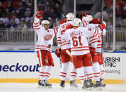 <p>Anthony Mantha opened the scoring for the Red WIngs. (Getty) </p>