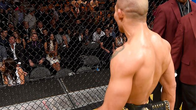 Aldo sends McGregor a message. Image: Getty