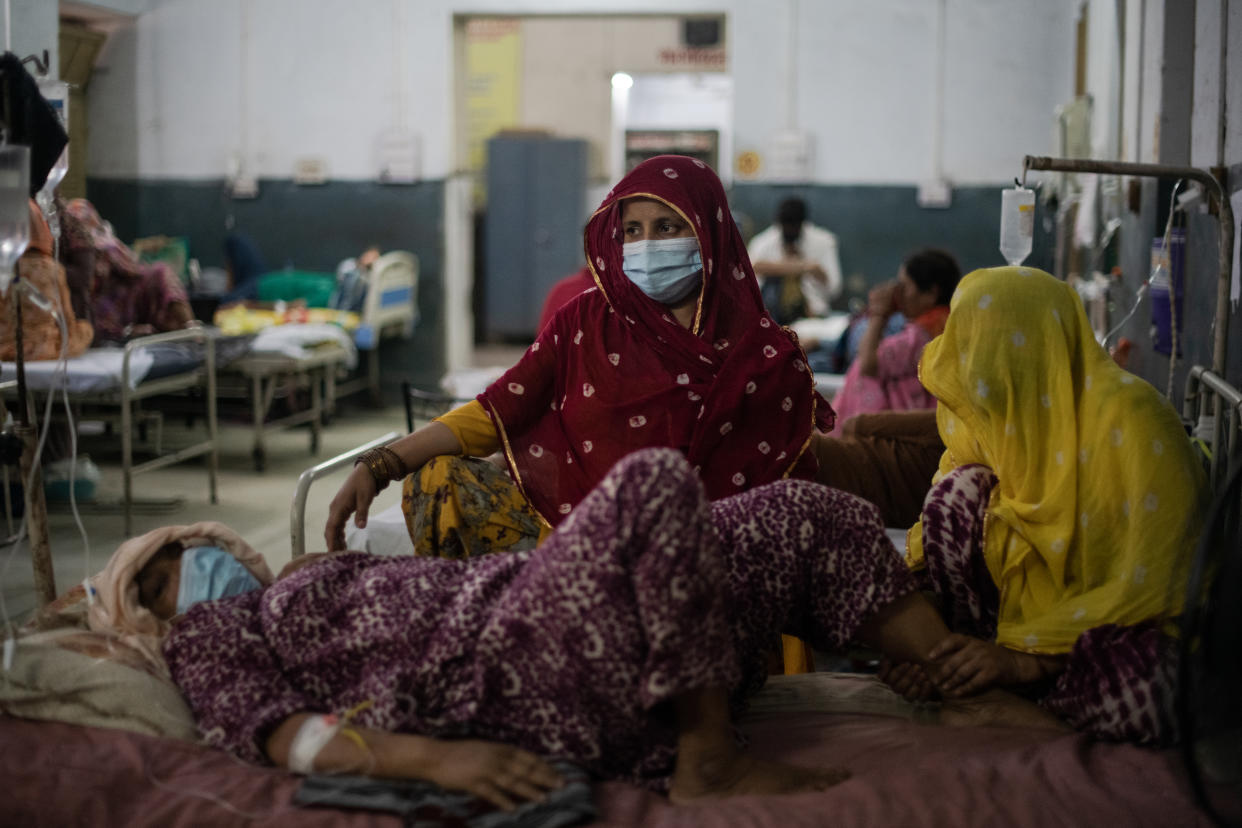 Covid-19 patients at the Maharao Bhimsingh Hospital Kota, Rajasthan