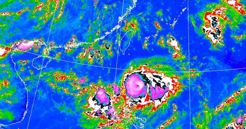 專家指出，下周三、周四（30日、31日）蘇拉颱風可能就會逼近台灣附近。（圖／氣象局）