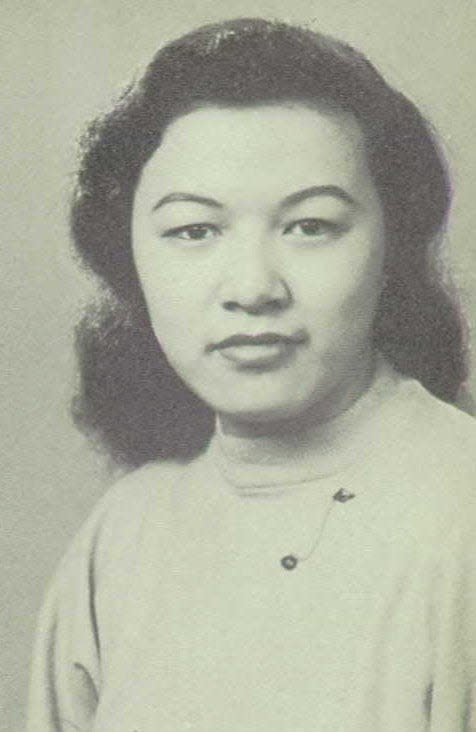 Priscilla Ung, Class of 1955, Central High School, Providence, Rhode Island. Priscilla was the first child of Chinese parents born in the town of Exeter.