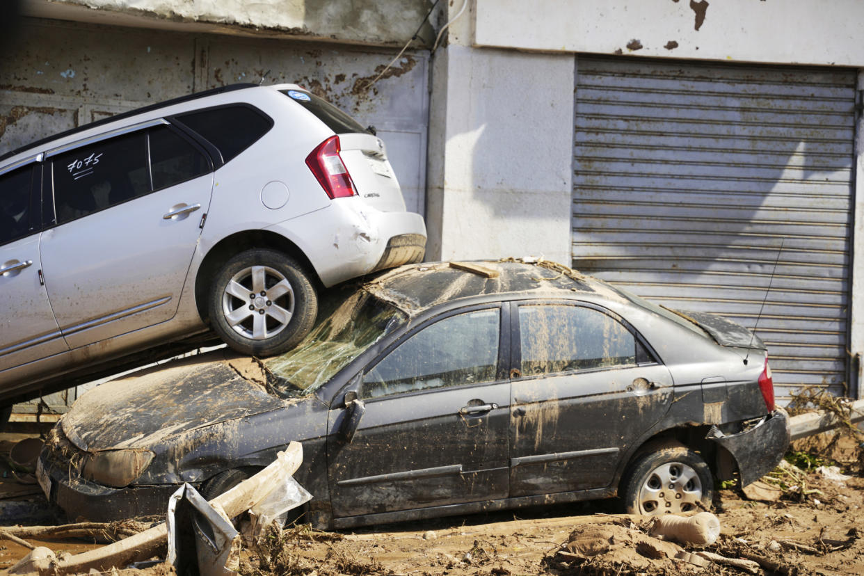 Mediterranean storm Daniel caused devastating floods in Libya that broke dams and swept away entire neighborhoods and wrecked homes in multiple coastal towns in the east of the North African nation.   (AP)