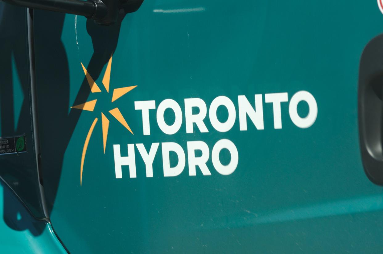 An undated file photo of a Toronto Hydro truck. THE CANADIAN PRESS IMAGES/Stephen C. Host