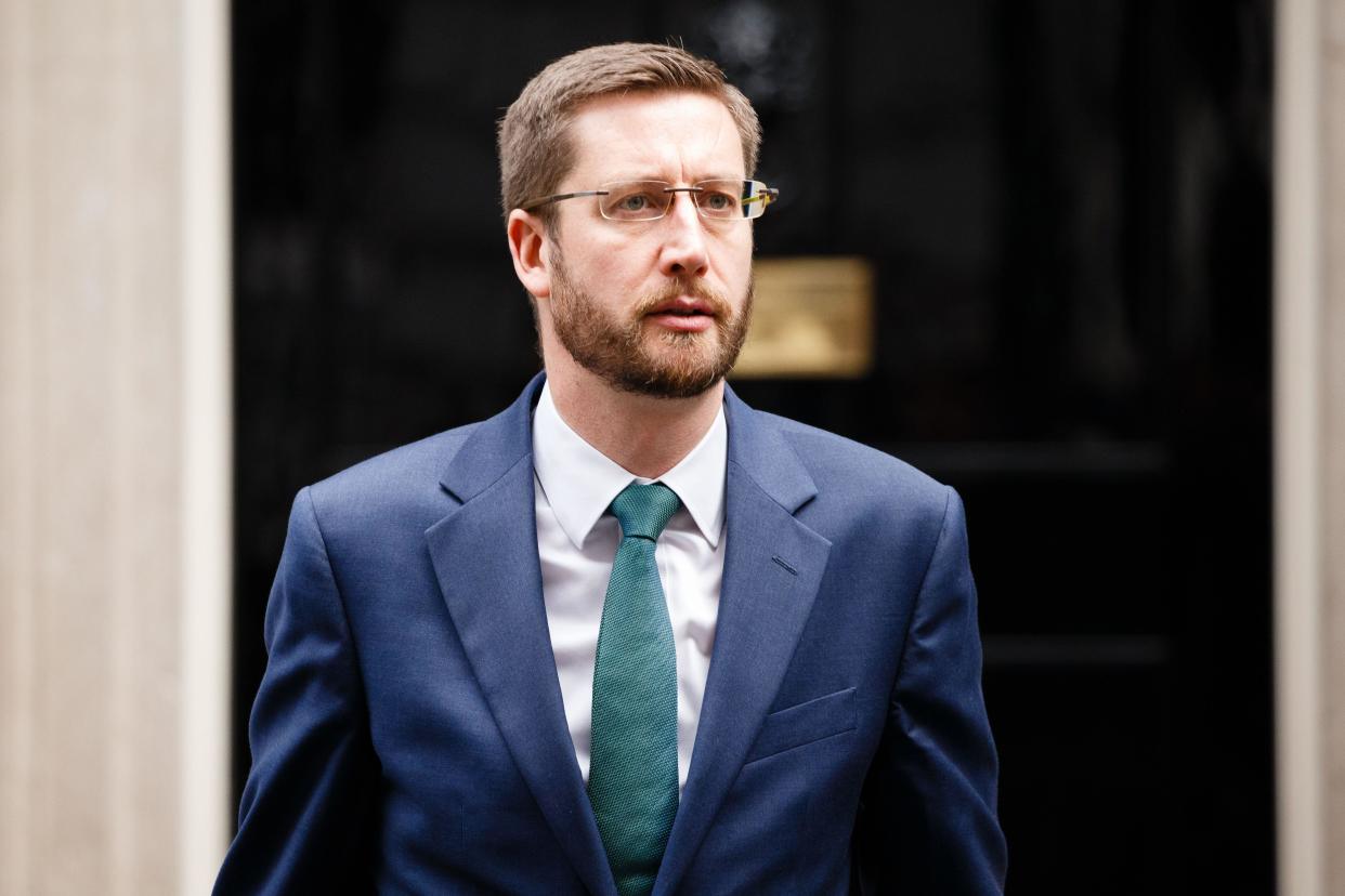 Head of the Civil Service Simon Case leaves 10 Downing Street for the weekly cabinet meeting at the Foreign, Commonwealth and Development Office (FCDO) in London, England, on October 13, 2020. (Photo by David Cliff/NurPhoto)