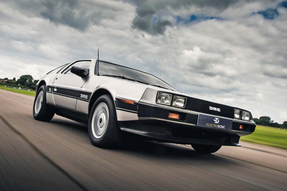 Electrogenic Delorean DMC 12 front three quarter