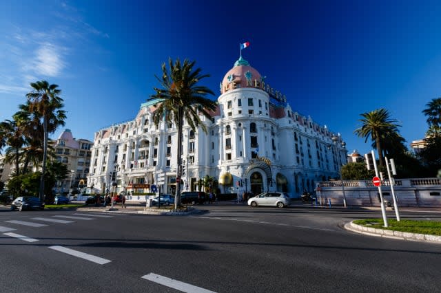 NICE, FRANCE - NOVEMBER 6: Luxury hotel Negresco 28 November, 2012 in Nice. Hotel Negresco is the famous luxury hotel on the Pro