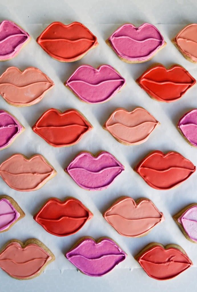 Lip-Shaped Sugar Cookies