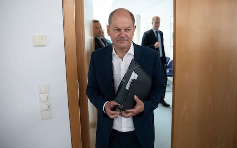 Olaf Scholz - Credit: &nbsp;OMER MESSINGER/EPA-EFE/REX