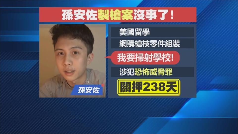 孫安佐製槍案確定脫身　高院認定「台灣沒有審判權」