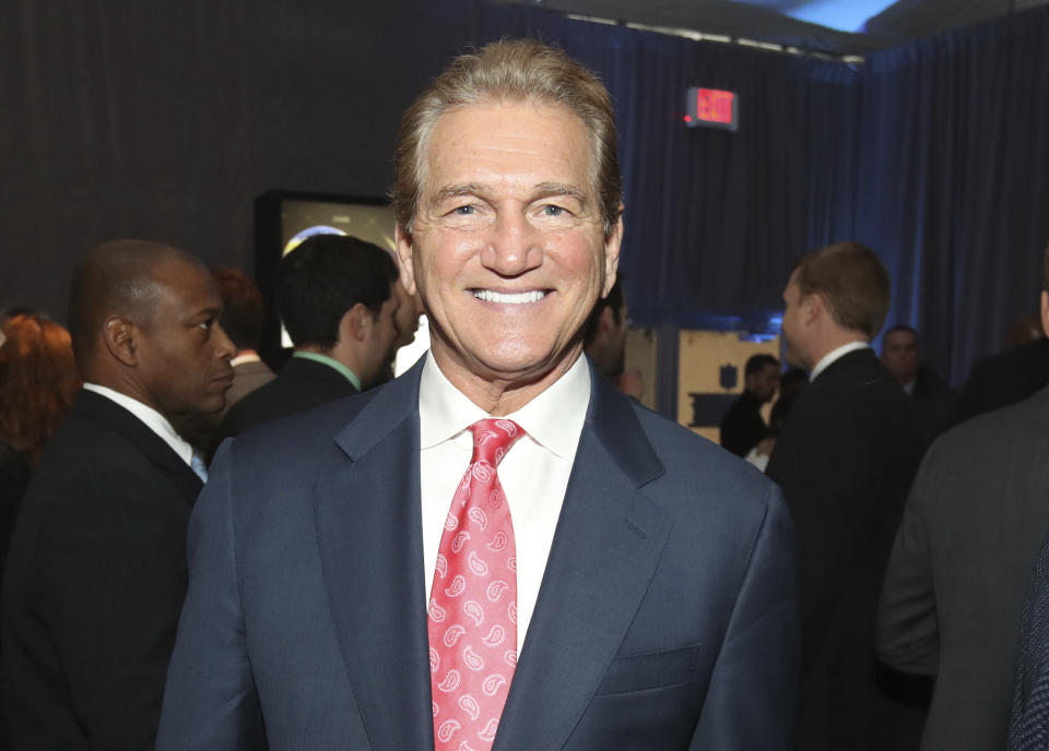 Former NFL player Joe Theismann attends the 7th Annual NFL Honors at the Cyrus Northrop Memorial Auditorium on Saturday, Feb. 3, 2018, in Minneapolis, Minnesota. (Photo by Jeff Lewis/Invision for NFL/AP Images)