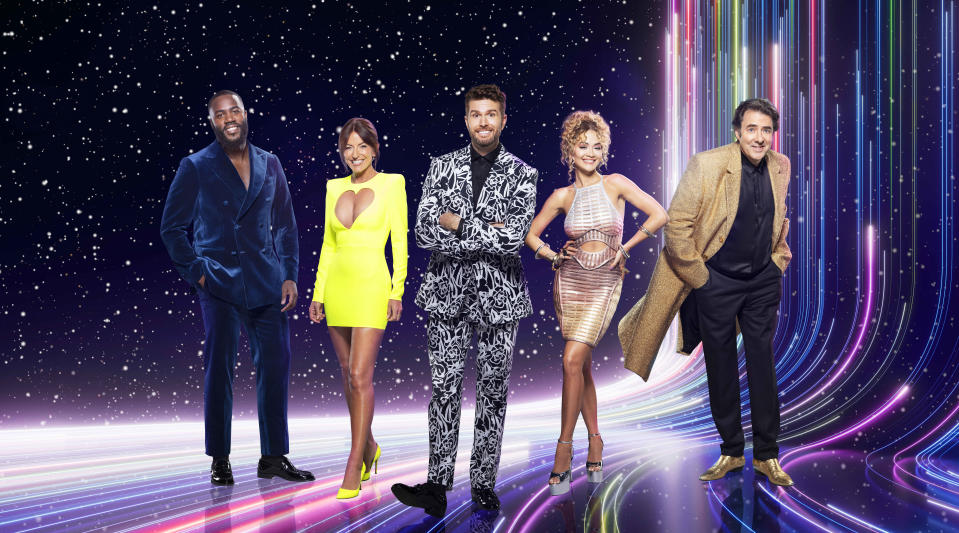 Mo Gilligan, Davina McCall, Joel Dommet, Rita Ora and Jonathan Ross are on The Masked Singer